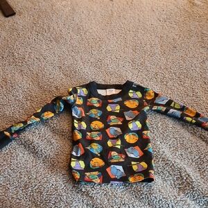Kids Cartoon Print Long Sleeve Shirt